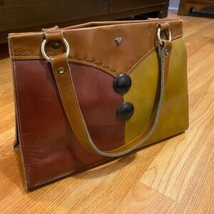 Vintage Paris Style Leather Handbag